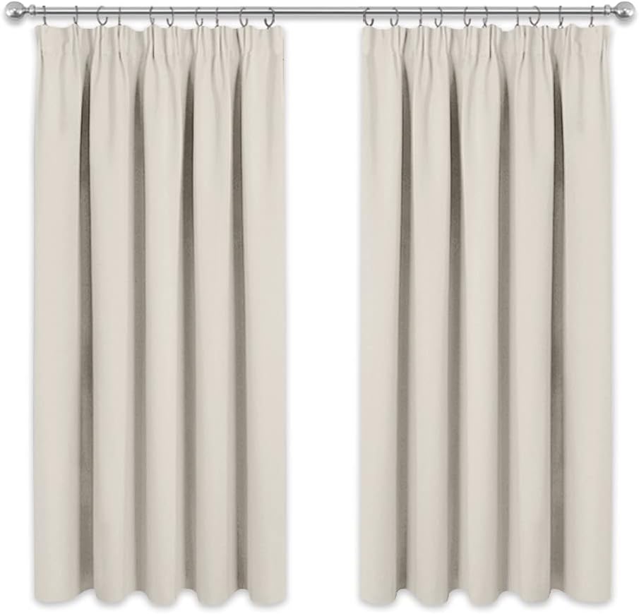 John Aird Luxury Faux Silk Fully Lined Pencil Pleat Curtains With Matching Tie Backs Teal 117 Cm Width X 229 Cm Drop 46 X 90 - View #3