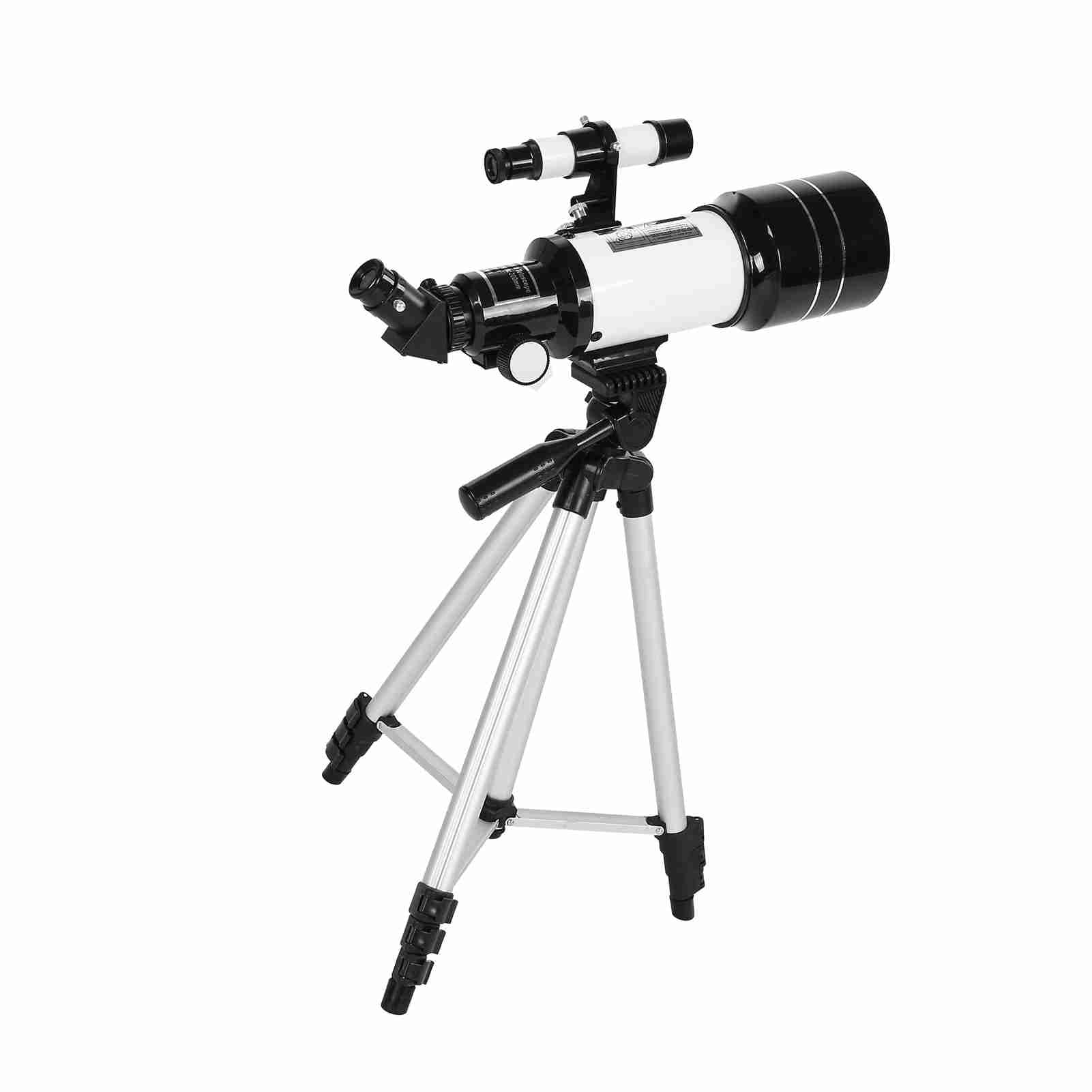 Teleskop Astronomiczny o Dużej Mocy 150X Luneta Clear z Filtrem Księżycowym dla Dorosłych Obserwujących Gwiazdy (Biały)