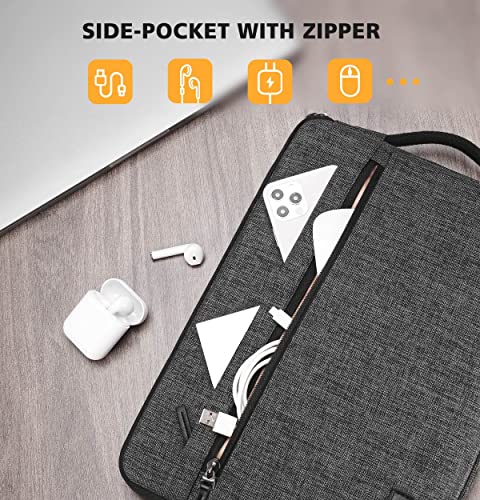 KIZUNA iPad Sleeve 9.7 10 Inch Tablet Case Water Resistant Notebook Carrying Handle Bag for 9.7" -11" iPad Pro M2/10.9" iPad A14/10.5" Surface Go 3/10.5" Galaxy Tab S6/10.8" Huawei M5 Pro - Image 2