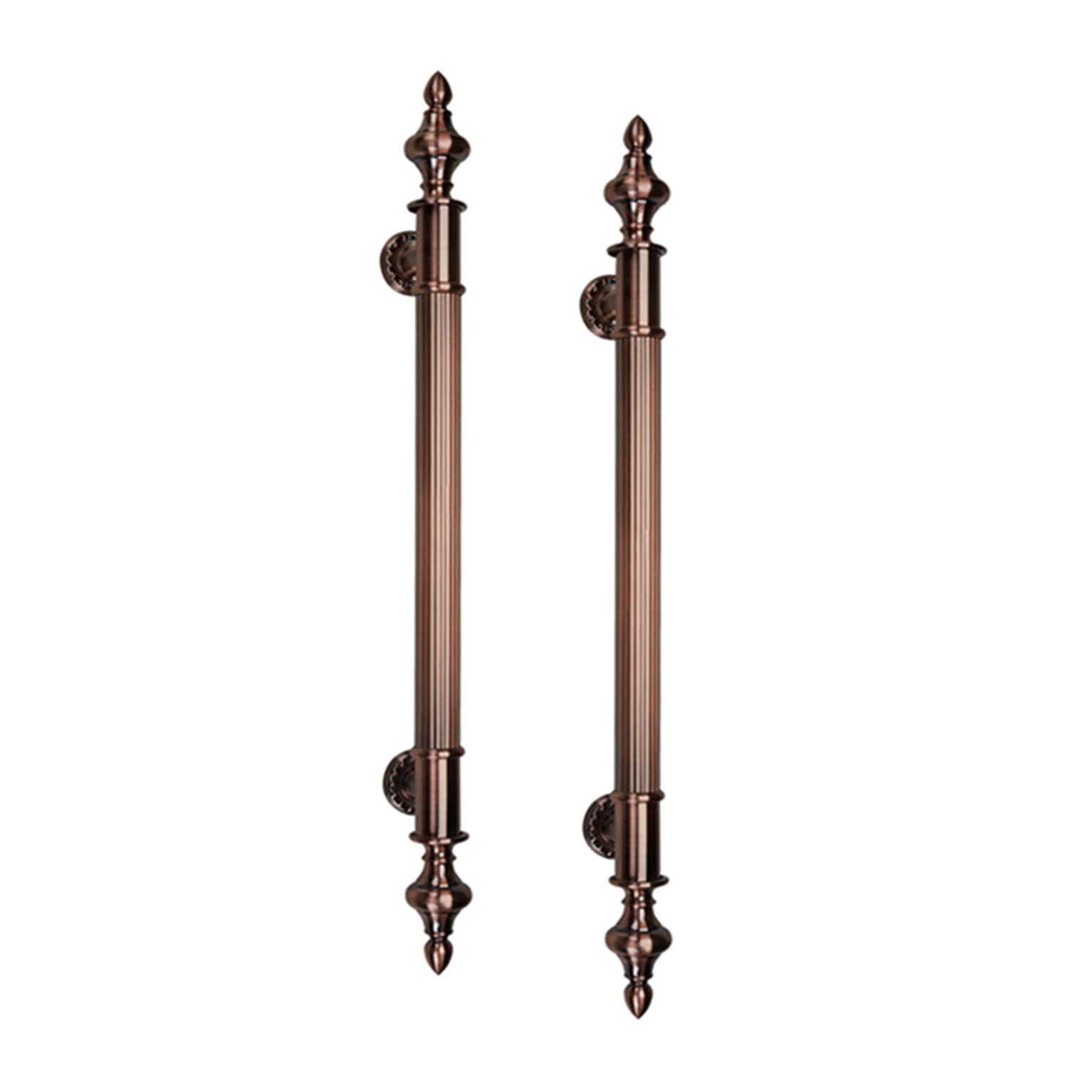 Poignée de porte en verre en H acier inoxydable au design rétro élégant