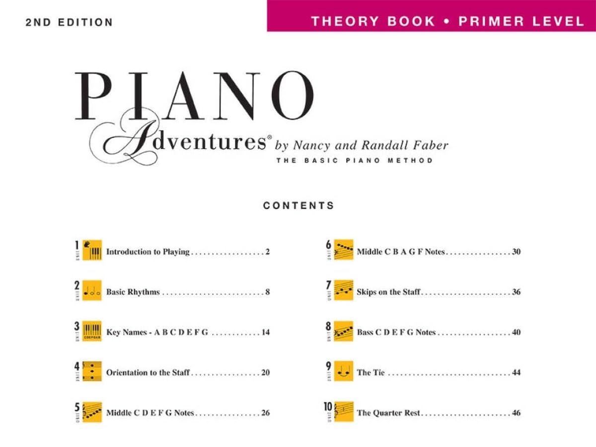 Piano Adventures: Theory Book - Primer Level, 2nd Edition | Beginner Piano Theory Workbook | Faber Piano Book with Music Note Reading and Rhythm Practice | Piano Sheet Music Book for Ear Training — Amazon image 2