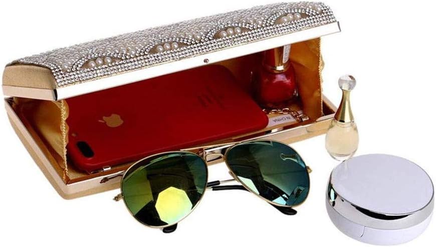 Handbag， Bag,Women's Banquet Fan-Shaped Pearl Handbag Detachable Chain with Clutch Multi-Function Messenger Elegant