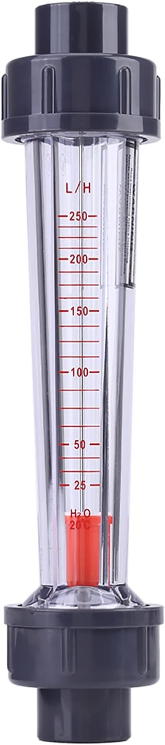 Instantaneous Water Meter Plastic Tube Type 25-250LH Clear Scale Line Flowmeter for Industrial Use
