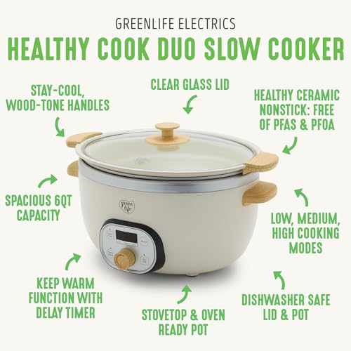 GreenLife-6-Quart-Ceramic-Slow-Cooker-PFAS-Free-Programmable-Removable-Healthy-Nonstick-Pot-for-Family-Meals-Sear-on-Stovetop-Keep-Warm-Digital-Timer-Dishwasher-Safe-Glass-Lid-Crock-Cream GreenLife 6 Quart Ceramic Slow Cooker PFAS Free Programmable Removable Healthy Nonstick Pot for Family Meals Sear on Stovetop Keep Warm Digital Timer Dishwasher Safe Glass Lid Crock Cream