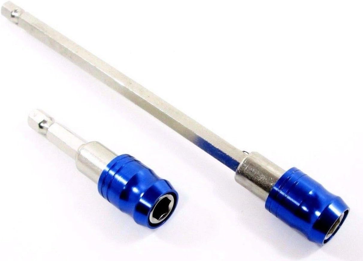 2pc 1/4" Quick Release Magnetic Screwdriver Bit Holder Adaptor Fast Change SD306