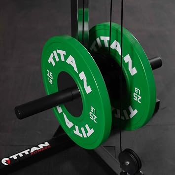 Titan Fitness Cable Crossover Machine, Rated 440 LB, Upper Body Specialty Machine, High and Low Pulleys, Home Gym Equipment for Home for Cable Fly and Crossover Workouts
