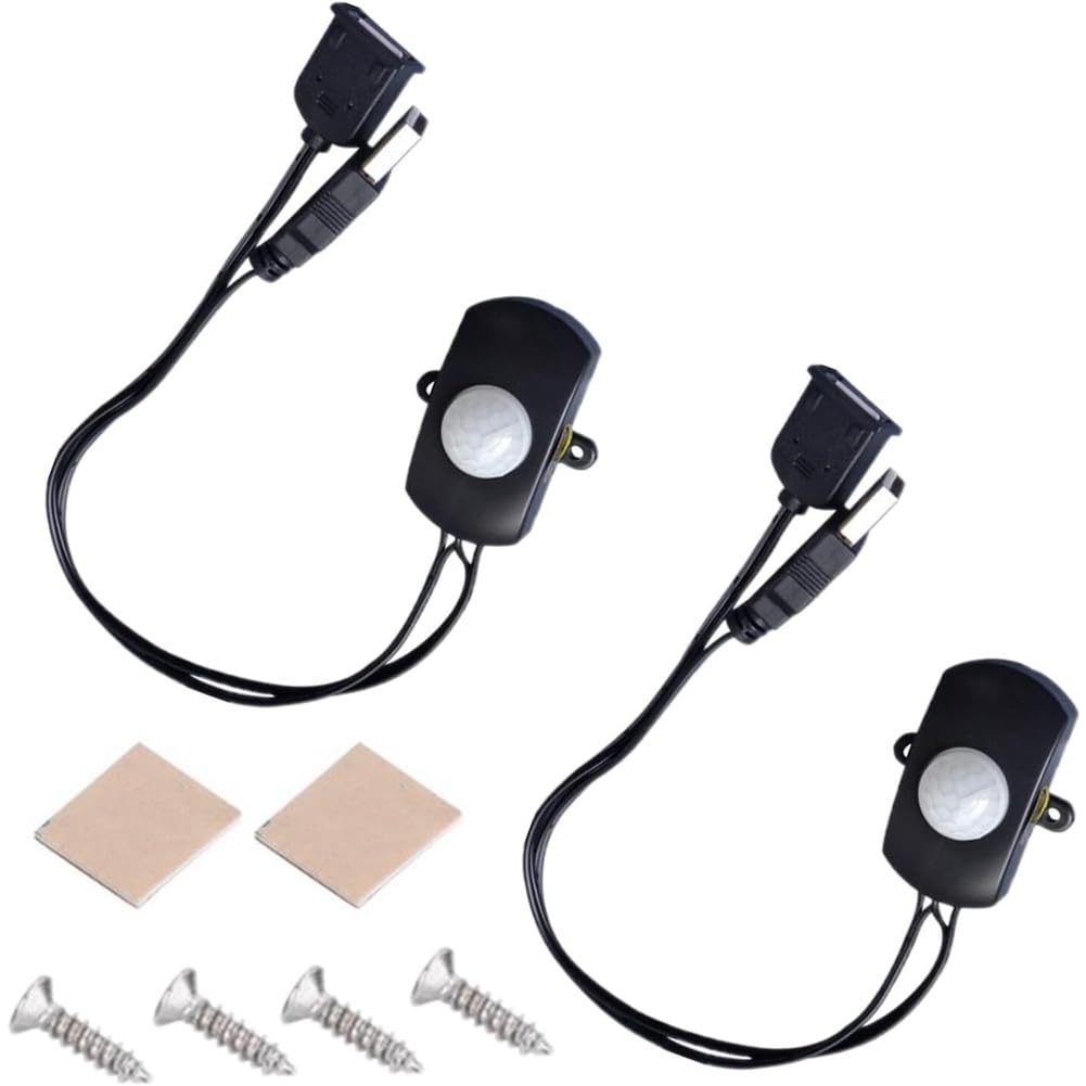 Jnchdghwa Black Pir Motion Sensor Switch Automatic Led Strip Control Usb Interface Infrared Motion Detector Occupancy Sensor Led Light