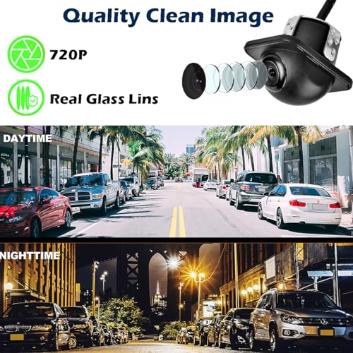 Image of Backup HD Camera Rear View License Plate Night Vision Waterproof Compatible with Sony Car Radio XAV-AX150 XAV-9500ES XAV-AX3200 XAV-AX5000 XAV-AX5600 XAV-AX7000 XAV-AX8000