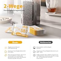 Boadw 2-Wege Feuchtigkeitsregulierung 58% Luftfeuchtigkeit Terpene & Aromaschutz, 8g Feuchtigkeitsregler zur Aufbewahrung von Kräutern schützt bis zu 28g - 10 Stück – Ansicht 5