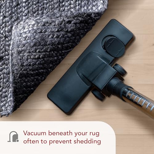 image for nuLOOM 4 Round Rigo Jute Hand Woven Area Rug, Navy, Solid Farmhouse De