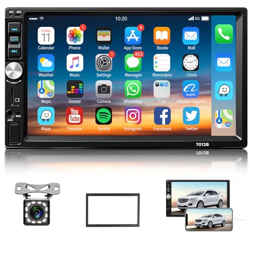 Hodozzy Autoradio 2 Din - Auto Stereo Bluetooth mit 7 Zoll Touchscreen