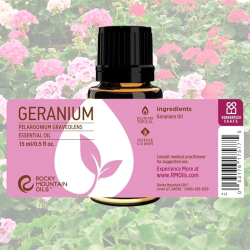 Aceite esencial de geranio Rocky Mountain Oils 100% puro miniatura 2