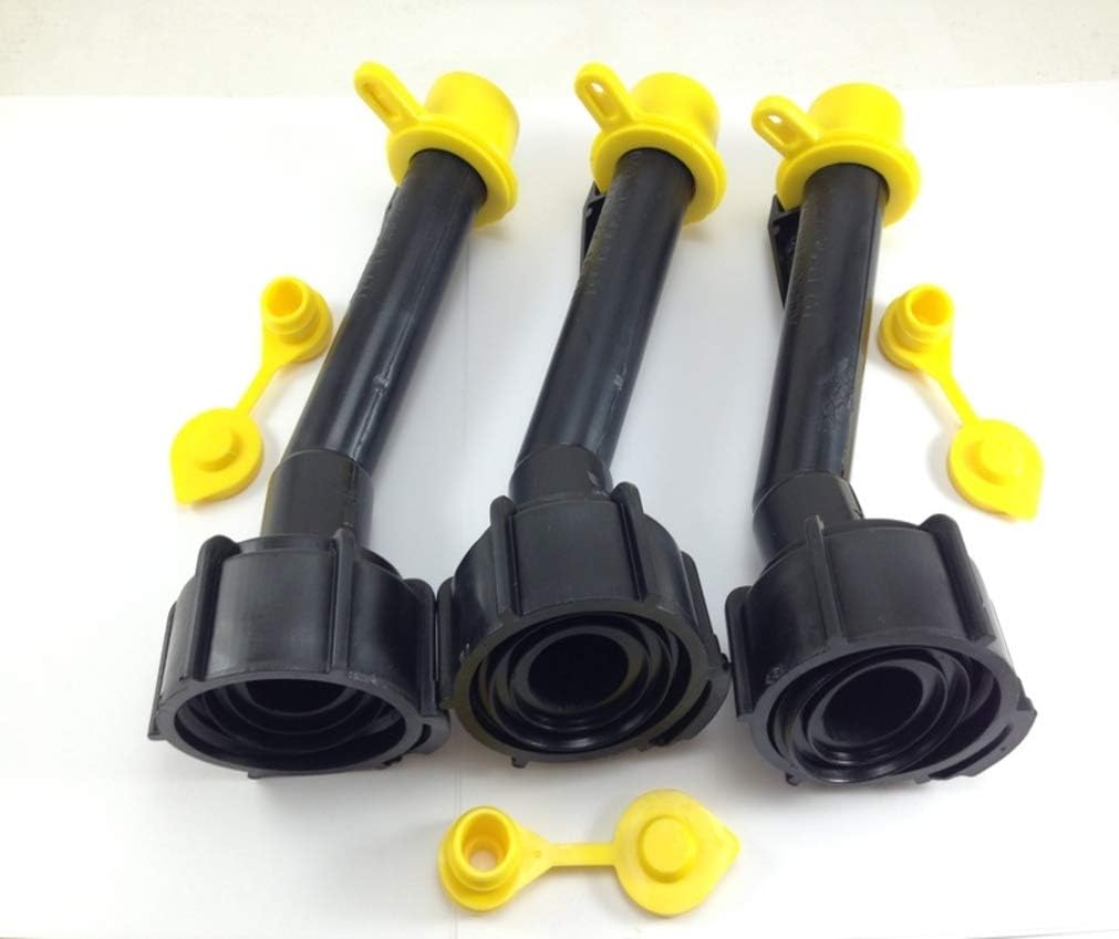 Mr. Yellow Cap Fuel Gas Can Jug Spouts Nozzles, Rings