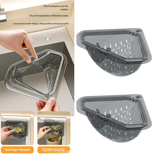 Colador triangular para esquina de fregadero miniatura 2