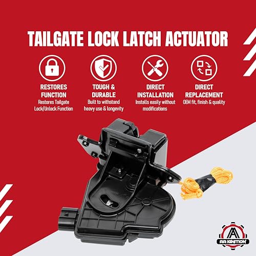 Image of Rear Trunk Lid Latch Lock Actuator Replacement by AA Ignition - Compatible with Scion and Toyota Vehicles - 2008-2019 Highlander, Prius V, RAV4, iQ, xB, xD - Replaces Parts 69350-0E090, 69350-28151
