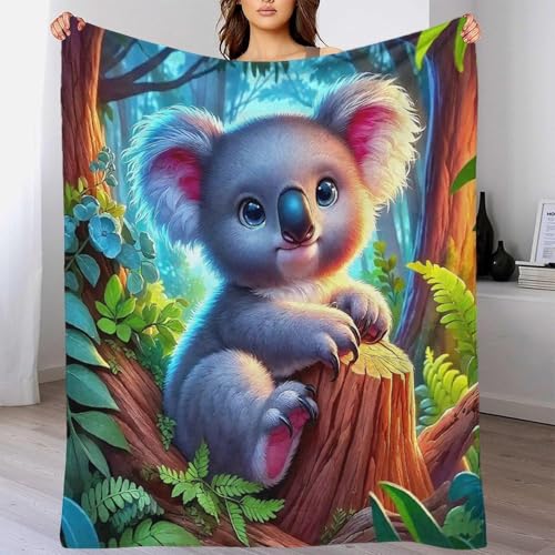 Couverture en peluche koala de qualité supérieure en microfibre chaude - 6
