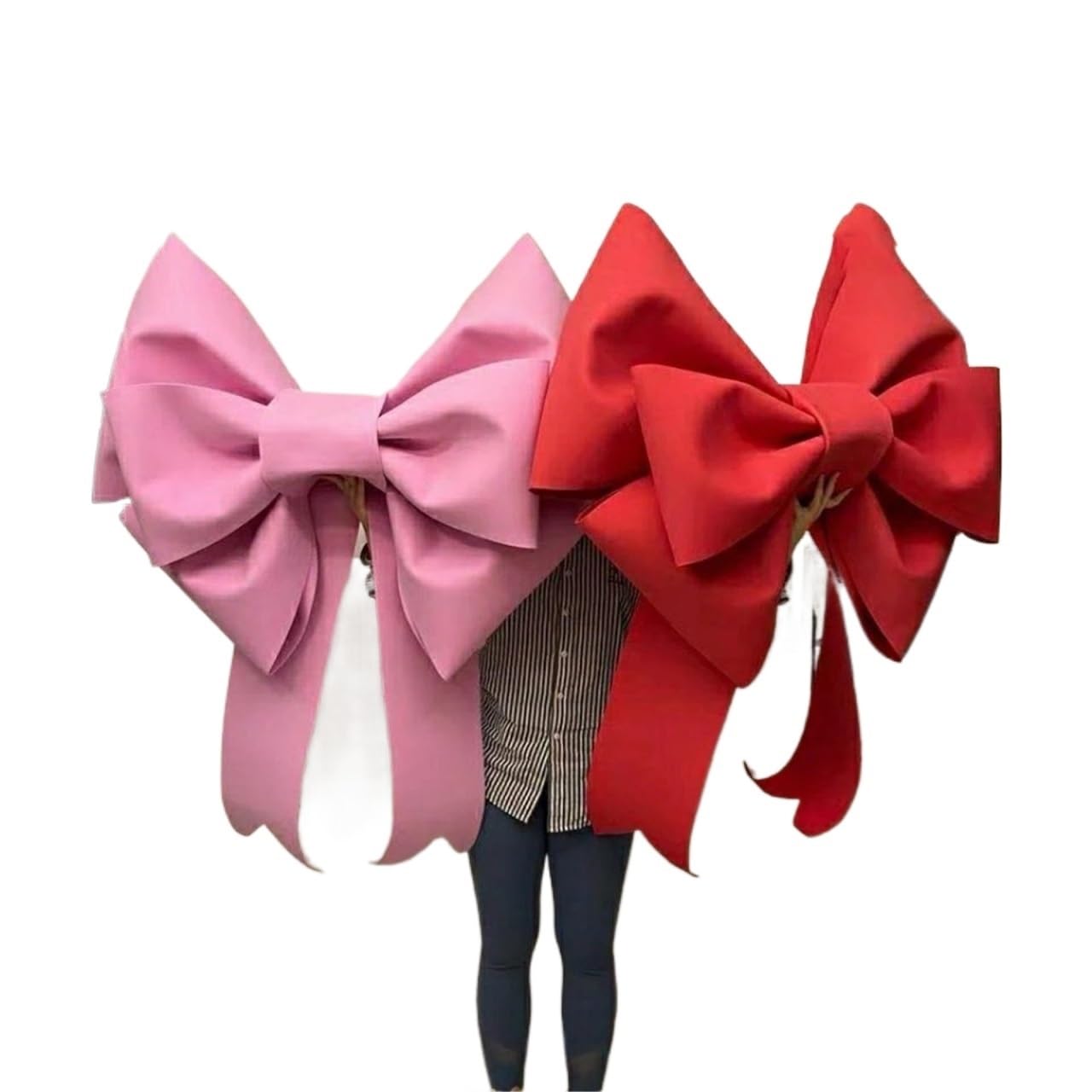 Fiocchi Giganti Fai Te Super Grandi, Confezione di Materiale for Fiocchi Enormi Fai da Te, Punte Alberi, Fiocco Gigante, Grande, Decorazione Fatta A Mano, Sfondo Feste, Parete(Blue,95-125cm)
