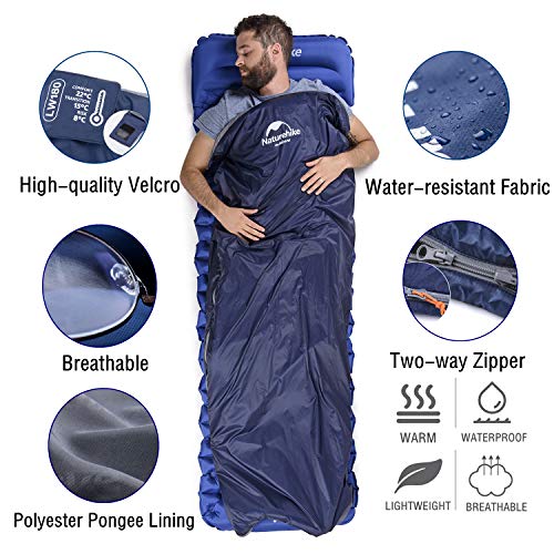 Naturehike Ultralight Sleeping Bag - Envelope Lightweight Portable, Waterproof, Comfort With Compression Sack - Great For 3 Season Traveling, Camping, Hiking (Dark) #TOP3
