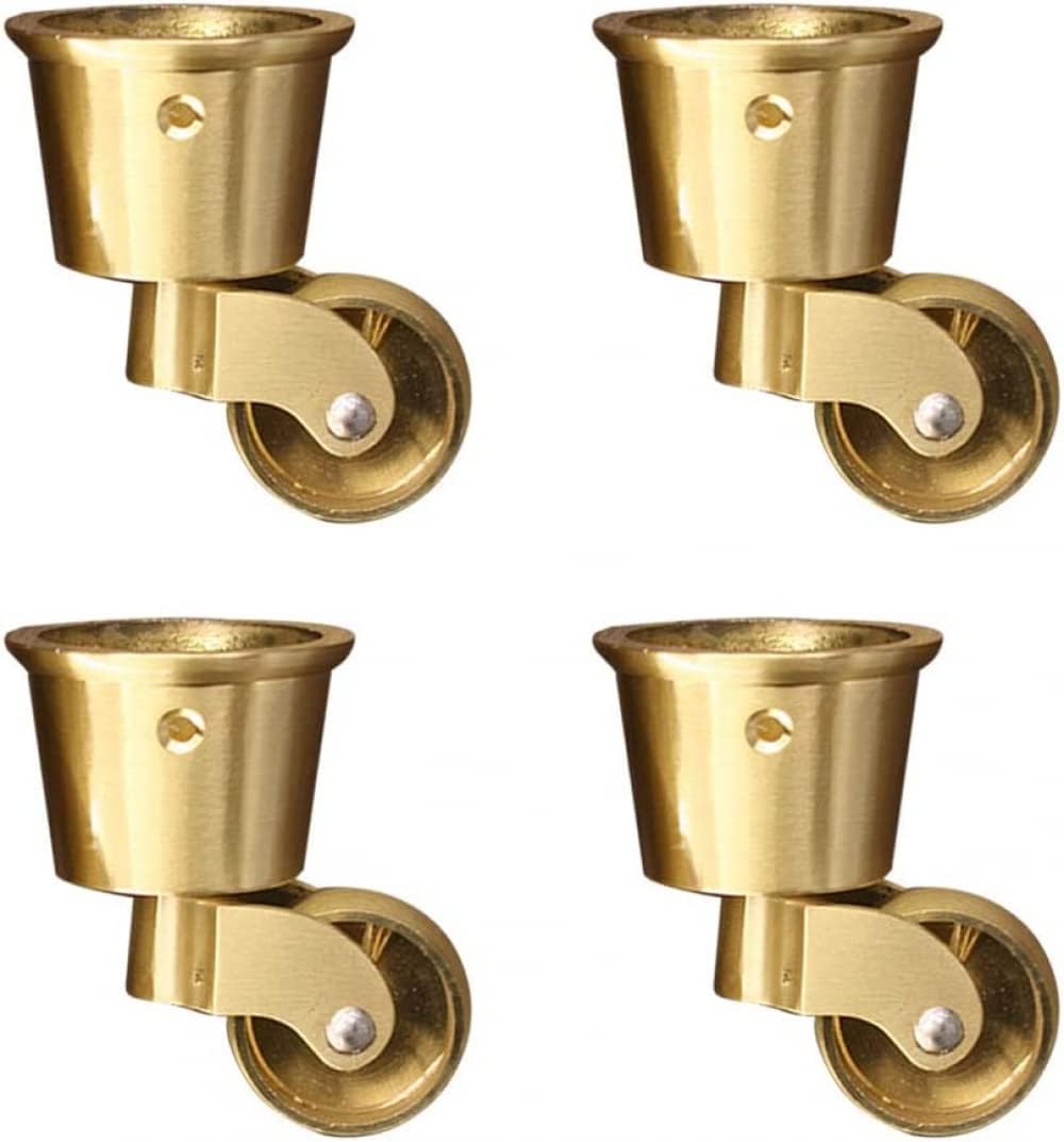 Casters for Furniture in Brass Vintage Swivel Casters Heavy