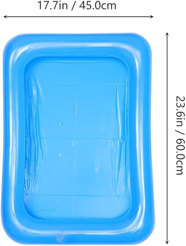 Miniatura 3 de Barra inflable para servir hielo: 6 contenedores de bebidas de alimentos para servir ensaladas, pequeñas bebidas de hielo inflables, bandeja de