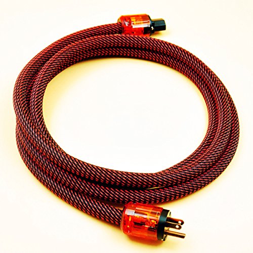WAudio Hi-End HiFi Audio AC Power Cable Power Cord US Plug - 16.4FT (5M)