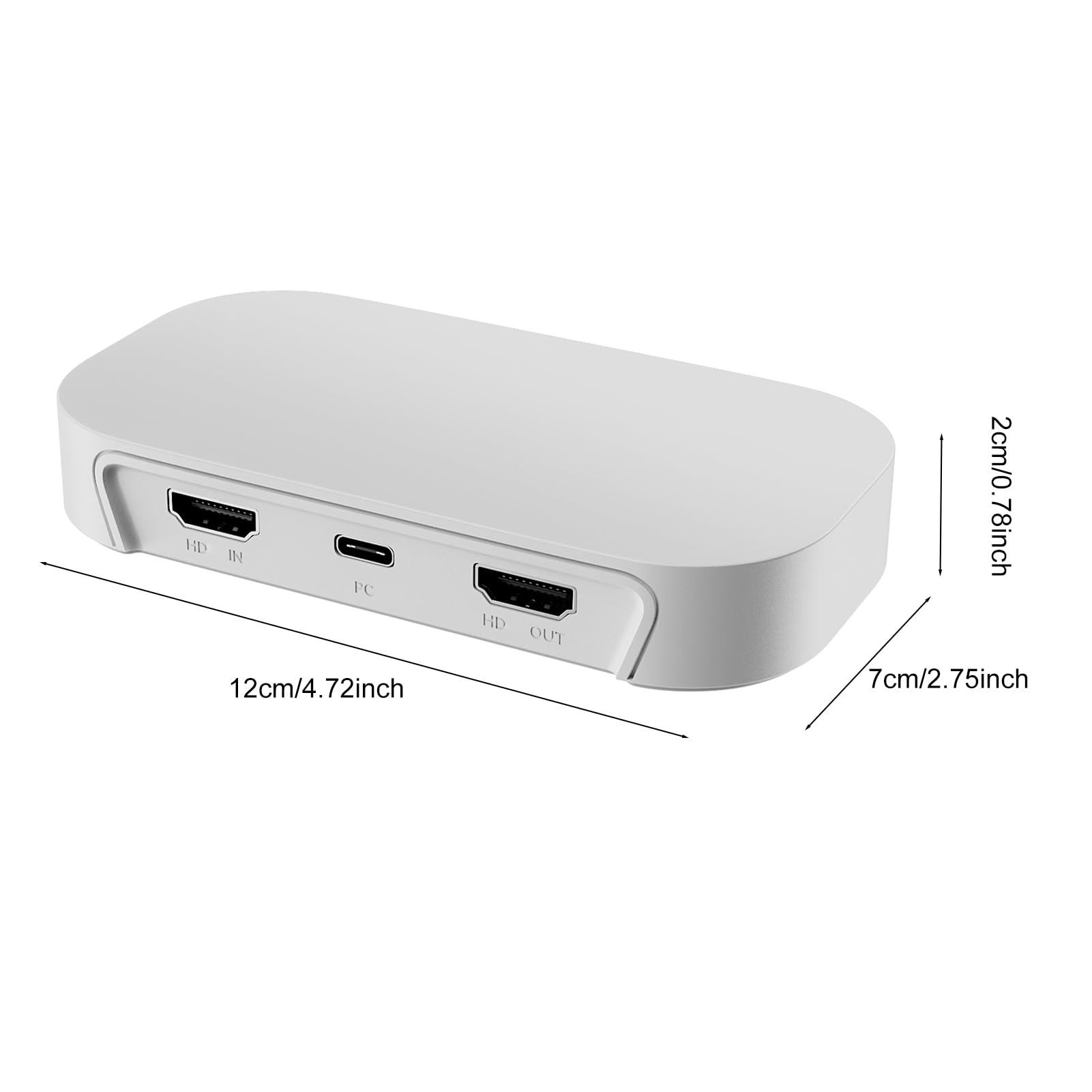 Gugxiom Cattura la Scheda per lo Streaming, 4k60 HDR 4K Cattura la Scheda, USB 3.2 Gen1 Type C HD 2.0 Video Cattura il Dispositivo con HDR10 VRR Passthrough per lo Streaming del Gioco
