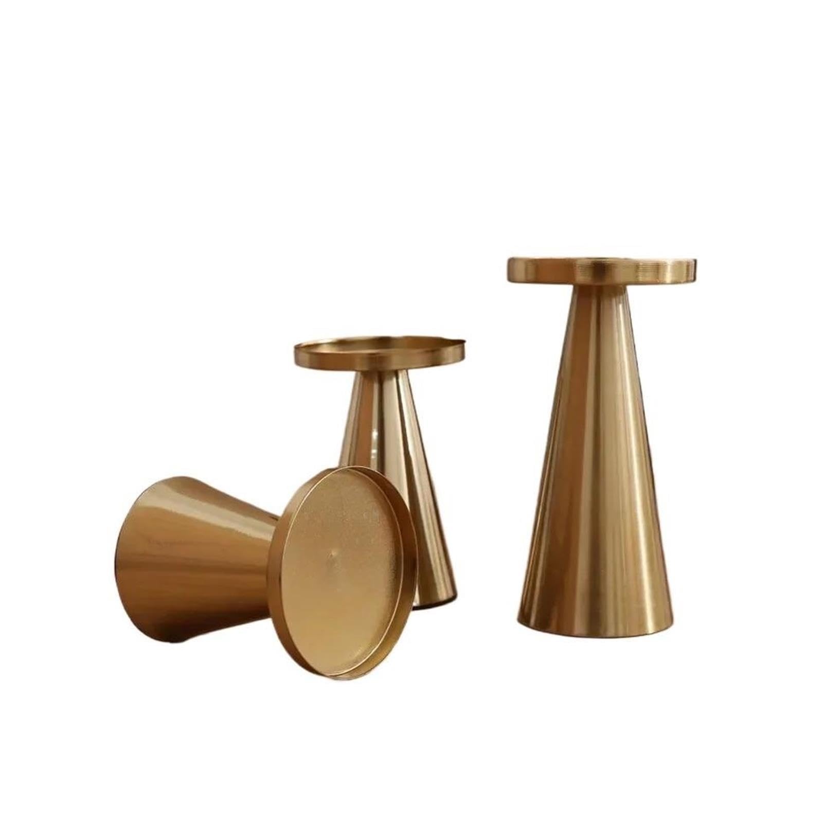 3-teiliges Verkupfertes Kerzenhalter-Set(One Medium)