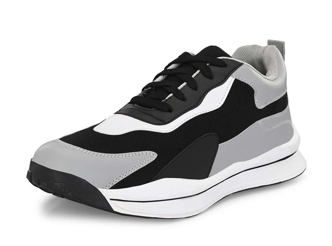 MACTREE Black Polyurethane (PU) Low Top Lace-Up Slip Resistant Sneakers for Man - 7 UK (B0CC9J4LFG) Amazon Price History, Amazon Price Tracker
