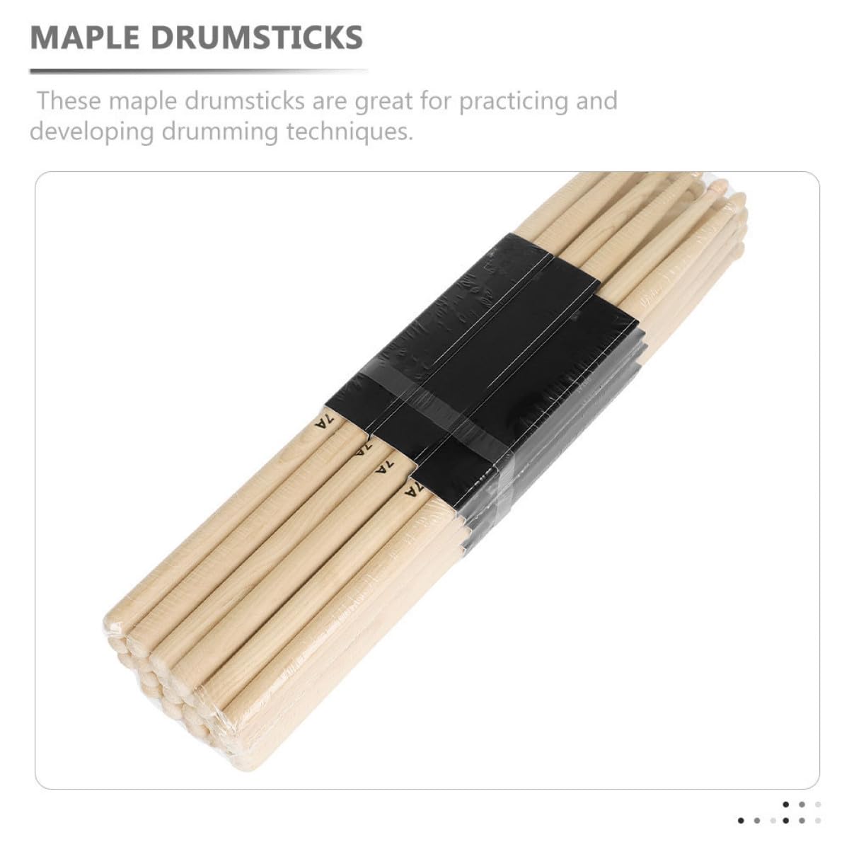 12 Paare Ahorn Drumsticks Leichte und Langlebige Trommelstöcke für Anfänger und Profis Geeignet für Übung und Orchesterpraxis für Erwachsene