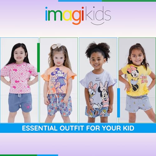 Image of Disney Mickey Mouse & Friends Girls' 2-Piece T-Shirt and Shorts Set for Baby & Kids