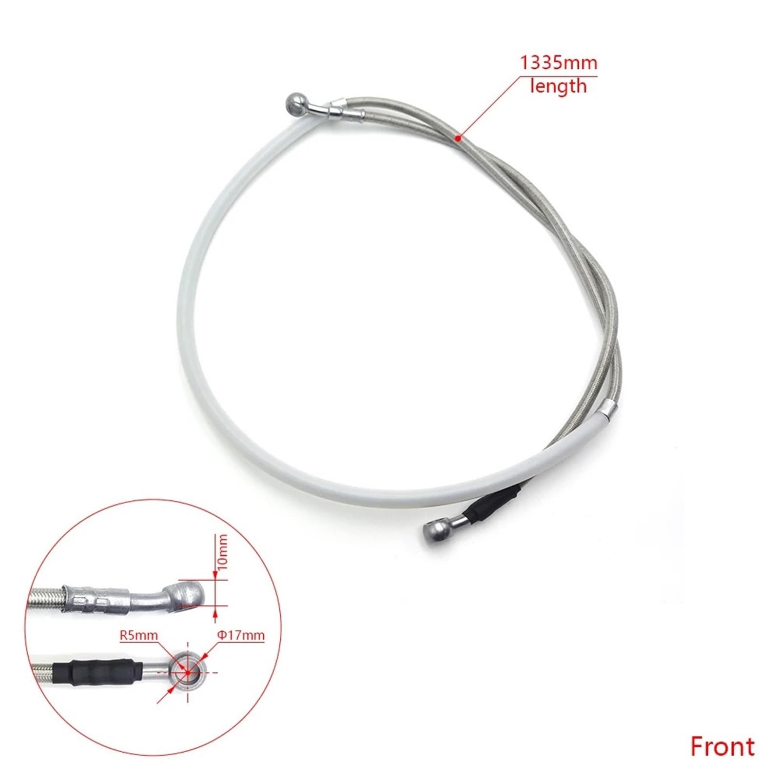 Zestaw naprawczy linek hamulcowych Do hamulców Akcesoria motocyklowe Przedni tylny przewód hamulcowy Stalowy hydrauliczny(Front Brake Hose)