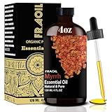 Myrrh Essential Oil, Myrrh Oil 4 Fl Oz 120ML for Diffuser Humidifier Yoga Cleaning DIY Candle Soap Making Perfume Gift for Women Essential Oils