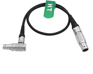 12V Power Cable for Steadicam M1 M2 to RED V-Raptor Komodo-X DSMC2 Epic Scarlet Camera 2B 3 Pin to Right Angle 6 Pin Female 50cm
