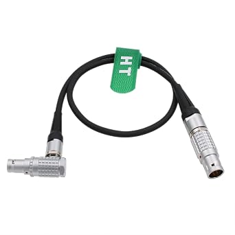 12V Power Cable for Steadicam M1 M2 to RED V-Raptor Komodo-X DSMC2 Epic Scarlet Camera 2B 3 Pin to Right Angle 6 Pin Female 50cm