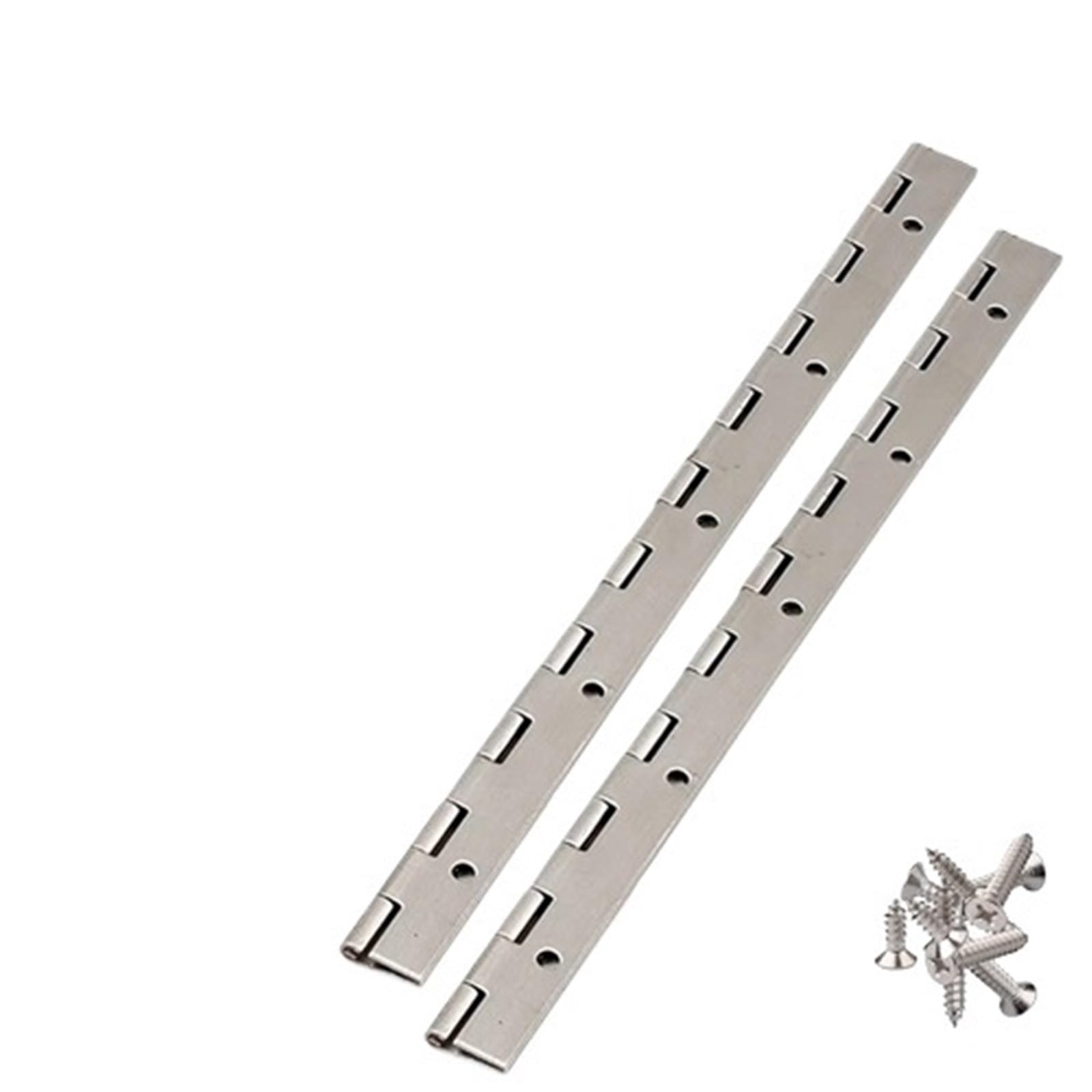 2pcs 6in/8in/10in/12in/16in/18in/20in 270 Degree 201 Stainless Steel Hinges for Piano Cabinet(2pcs 406x30x1.2mm)