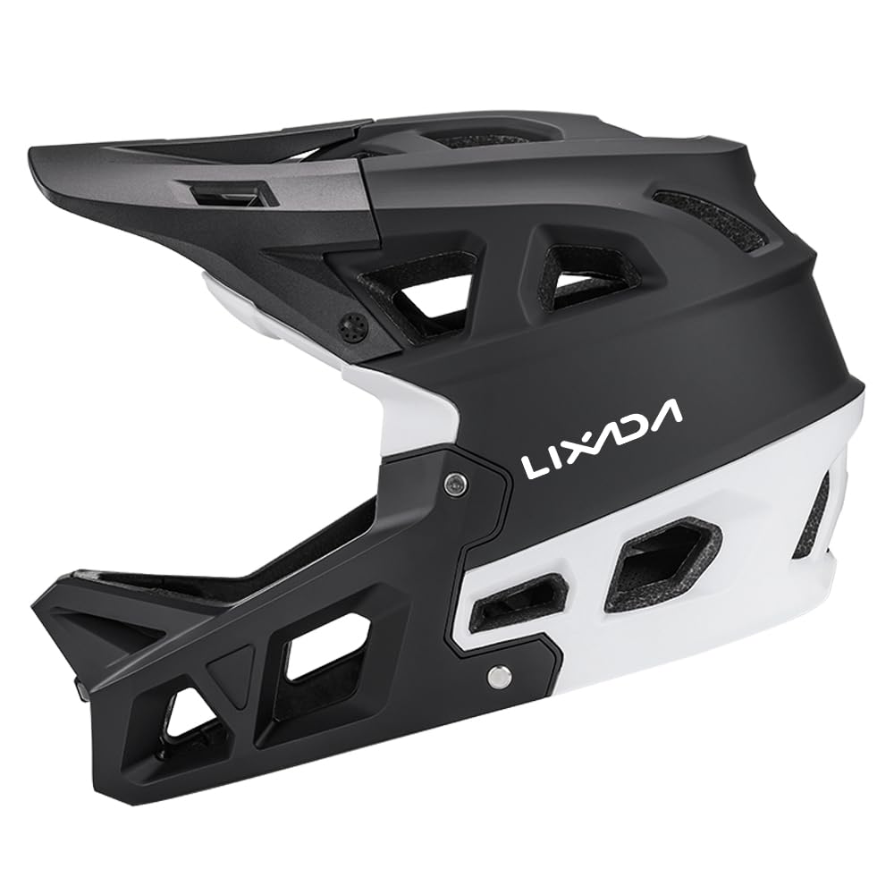 Lixada Casco integrale da mountain bike Casco MTB da discesa per adulti da corsa per mountain bike