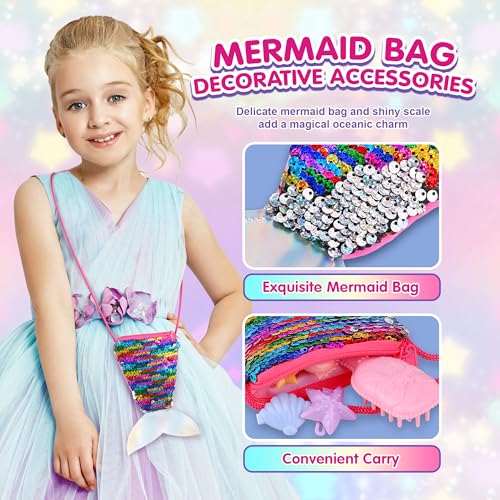 Muñeca Sirena con Bolsa de Cola para Niñas 4-7 años miniatura 2