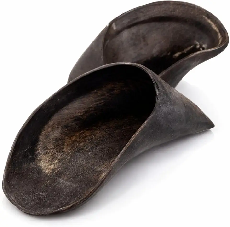 Casco Bovino Natural para Cachorro Brinquedo de Roer que Limpa Dentes 2 Unidades