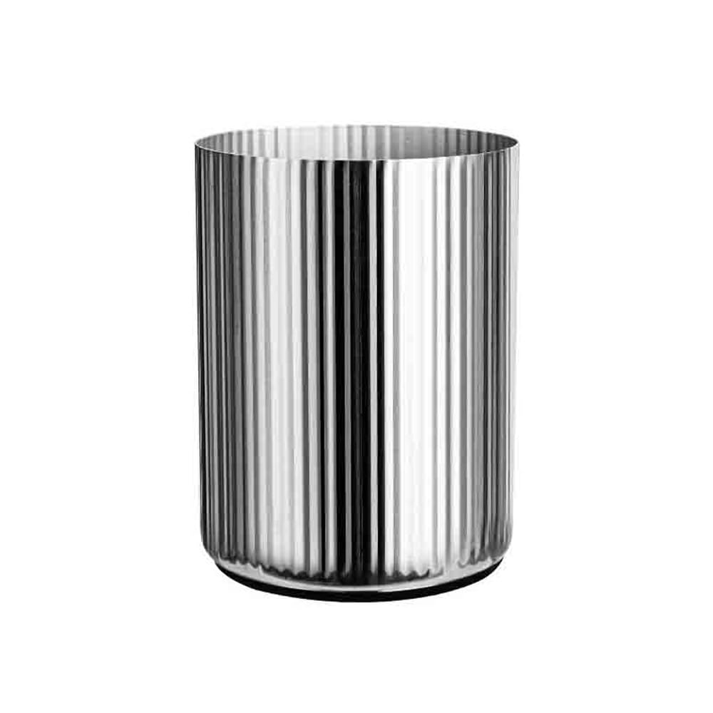 Cubiteras Cubo de hielo de grano recto de acero inoxidable engrosado, cubo doble for champán, barra refrigerada for vino tinto, cubo de almacenamiento con doble aislamiento Cubo de hielo térmico(Silve