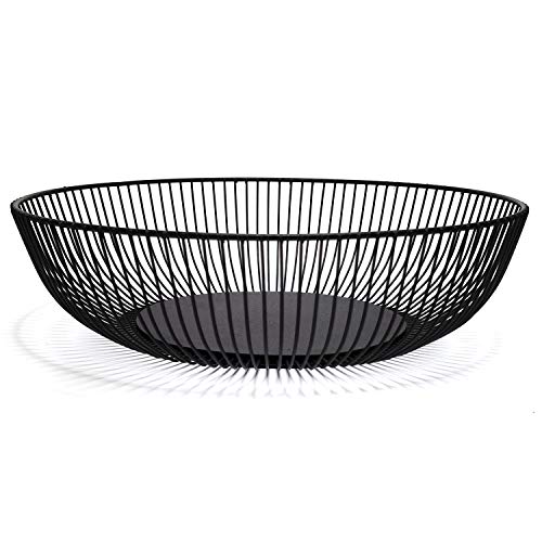 Teetookea Metal Wire Fruit Basket, Creative Minimalist Housewares Metal Iron Fruit Storage Bowls Holder For Kitchen Counter, Home Decor, Table Centerpiece Decorative (Hemisphere) #TOP3