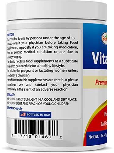 Best Naturals 100% Pure Vitamin C Powder 1 lb (454 Grams) Powder (Also Called Ascorbic Acid) (1 LB (Pack of 1)) - Image 4