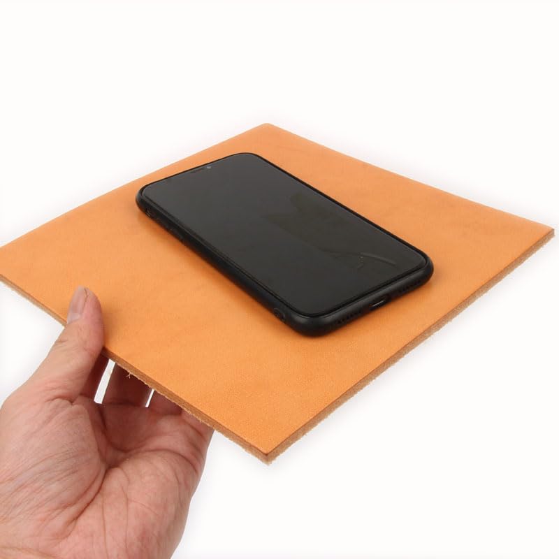 Cuir de Vachette Dur 4-5mm d'épaisseur Cuir tanné végétal Cuir Haute densité Tapis de Table sous-Verre Tapis de Souris Cuir de Buffle