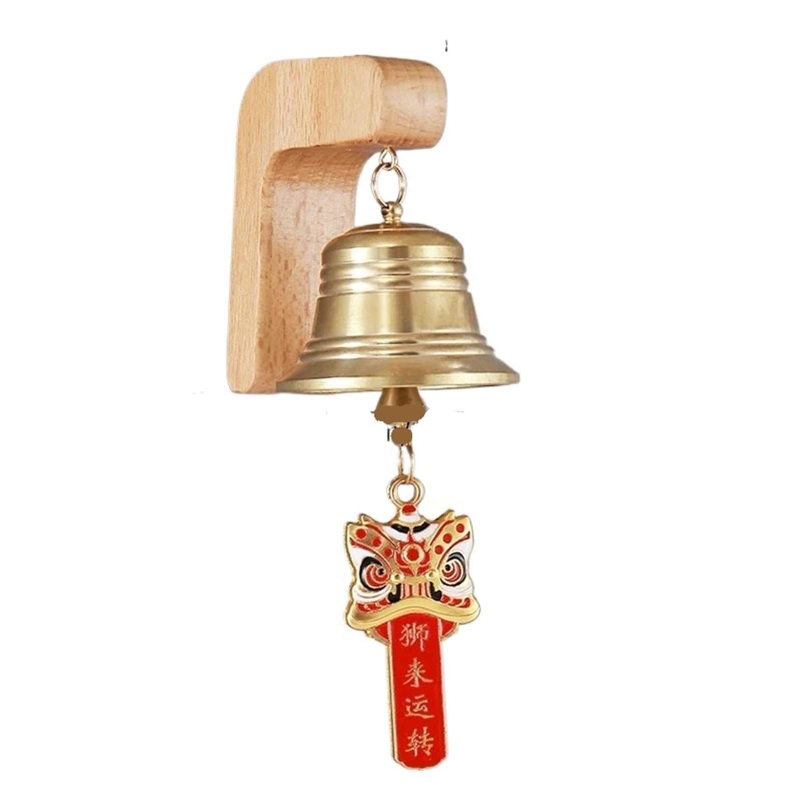 Ilumos Color1 Chinese Wooden Wind Chimes - Traditional Handcrafted Doorbell & Outdoor Home Decor For Garden And Room Decoration(Color1)
