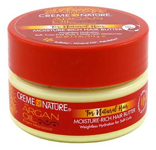 Creme Of Nature Argan Oil Moisture Rich Hair Butter 7.5 Ounce (221ml) (2 Pack)