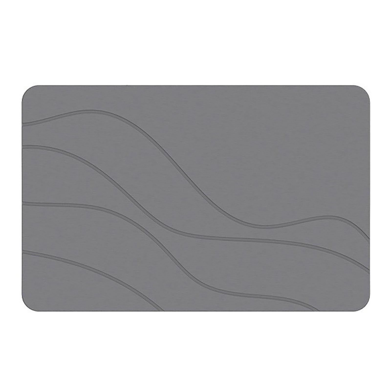 Tapis de bain en terre de diatomée – Tapis de pierre à séchage rapide avec base antidérapante, tapis de sol absorbant l'eau pour la maison