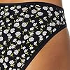 Amazon Essentials Women's Cotton High Leg Brief Underwear (Available in Plus Size), Pack of 6, Multicolor/Floral, Small