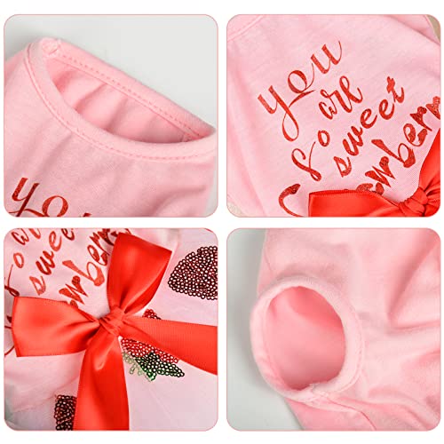 Dog Birthday Dress Summer Dog Dresses For Small Dogs Girl Puppy Princess Tutu Cute Dog Tulle Pink Dresses Pet Party Costumes Cat Apparel Doggie Outfits #TOP5