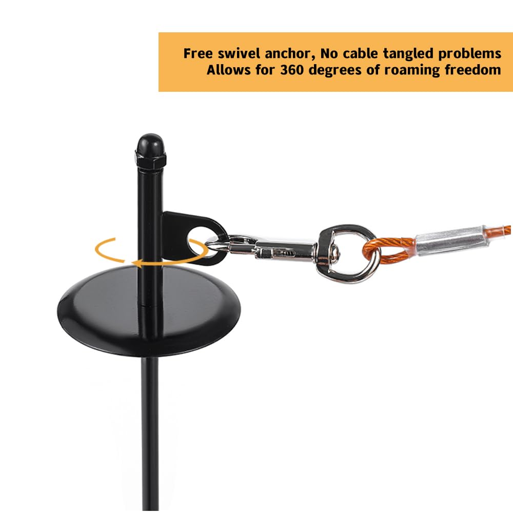 Mi Metty Dog Tie-Out Stake,Heavy Duty Dog Stake for Medium to Large Dogs up to 200 lbs - Image 4