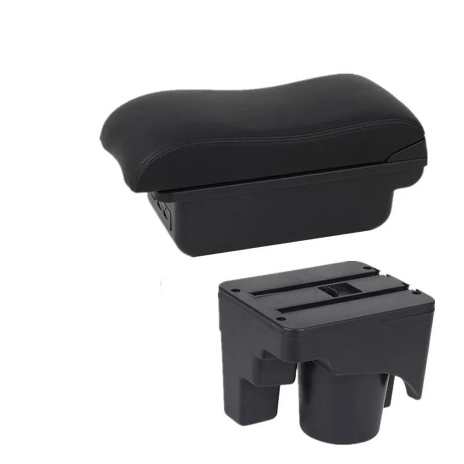 NOHEEU Car Armrest Special Storage Box Modification Parts For Scirocco For Sagitar For Golf 6 5 Mk6 MK5 For Jetta(B2 black line)