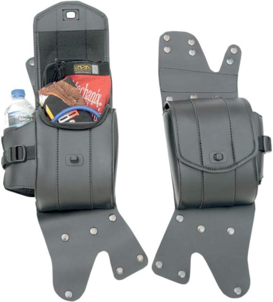 Saddlemen 3501-0715 Cruis'n Deluxe Saddlebag Guard Set, Black